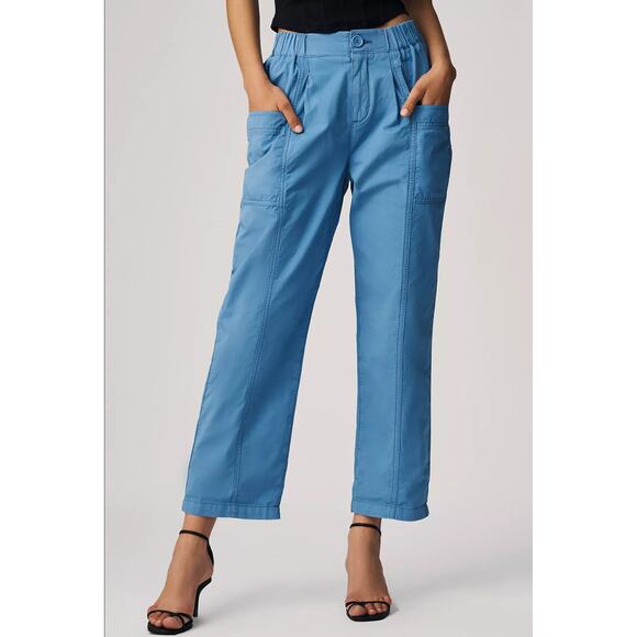 Pilcro Ruched Crop Utility Pants - New 30 Waist - Picture 2 of 6